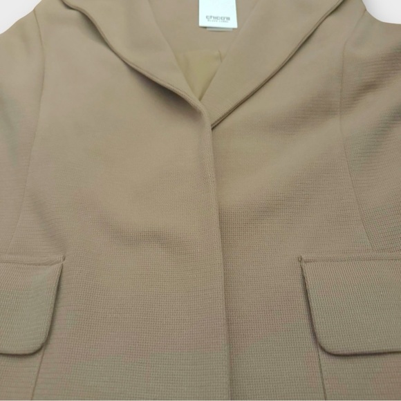 Chicos Black Label sleeveless long vest NWT beige sz 2 (US 12) career wear chic - Picture 14 of 14